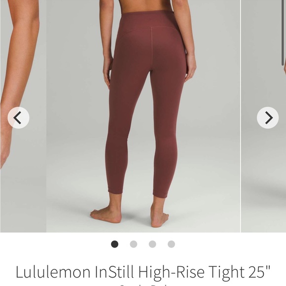 instill tight hr 25" smoky red size 0 lululemon nwt - Picture 9 of 13